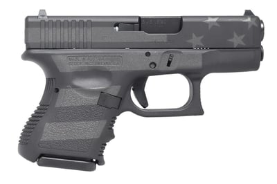 Glock 27 Gen3 40 S&W Semi-Auto Pistol with Black Stealth Flag Cerakote Finish - $549.99 (Free S/H on Firearms)