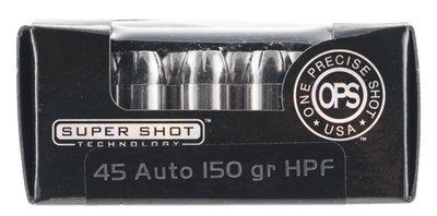 Ammo Inc OPS 45 ACP 150gr Hollow Point 20rd Box - $32.79