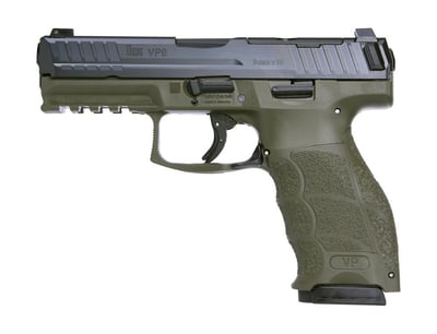 Hk Vp9 9mm Luger 4.1in Od Green Pistol - 17 + 1 Rounds - $449.99 (Free S/H on Firearms)