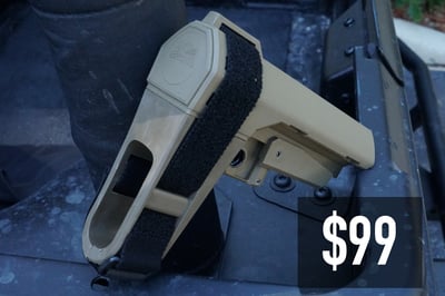 PSA SB Tactical SBA3 Stabilizing Brace FDE - $99