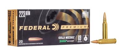 FEDERAL AMMO Gold Medal Sierra Matchking 223 Rem - Limit 20 - $24.36