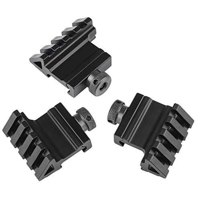 Marmot 45 Degree Rail Mount 4 Slots Picatinny Weaver Rail for Flashlights Laser Red Dot Sight Optics, 3 Units in Pack - $14.99 + FREE Shipping
