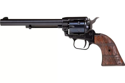 HERITAGE MANUFACTURING Rough Rider 22 LR 6.5" 6rd Revolver - Whiskey Barrel Bootlegger Grips - $146.99 (Free S/H on Firearms)