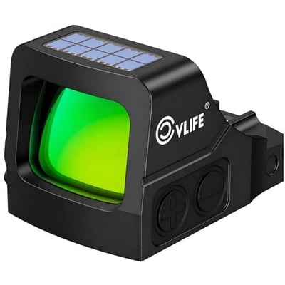 33% off CVLIFE WildHawk X Z04 Solar Green Dot for RMSC, Multi-Reticle 2MOA & 40MOA Circle Pistol Sight, 3500G Shockproof Motion Awake Handgun Green Dot, Multi-Coating lens, with Adapter for RMR/MOS/Picatinny. w/code H4UJ9PQI - $107.19 + FREE Shipping