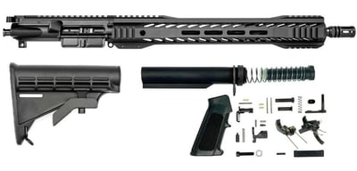 Rifle Build Kit 5.56 BG Complete 16" Upper Receiver 15" Quad M-LOK HG M4 6-Positon Stock Kit BN LPK - $260.11 after Code: DECOFF 