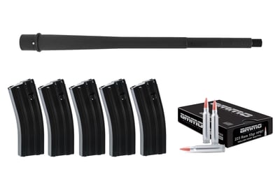 Criterion Barrels 13.9" .223 Wylde Core Phosphate/Chrome-Lined Midlength Barrel + 5 Mags & 200 rounds of .223 - $363.44