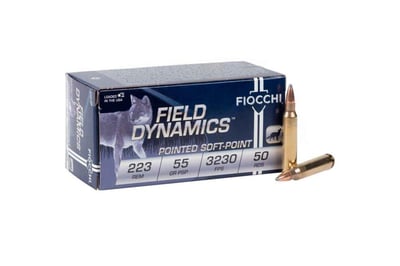 Fiocchi .223 Remington 55 Grain PSP Ammo Rifle Ammo - 500 Rounds - 223B50 - $229.95 