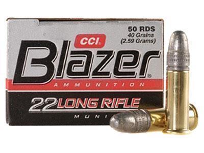 Blazer 22 Long Rifle 40 Grain Lead Round Nose 500 Round Brick - $32.99