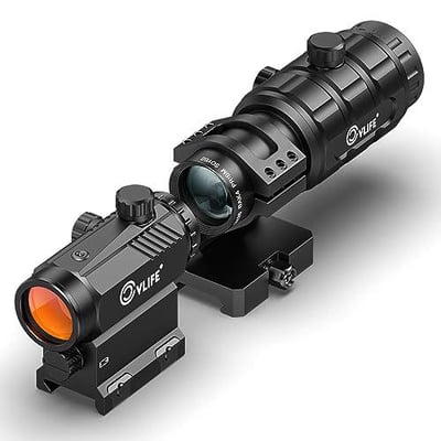 CVLIFE Red Dot and Magnifier Combo 3 MOA Red Dot with 3X Magnifier - $73.77 w/code "G2OWFAIV" + 18% off Prime discount (Free S/H over $25)