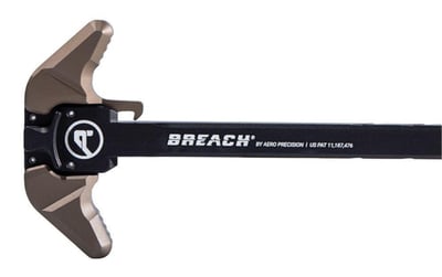 Aero Precision AR15 BREACH Ambi Charging Handle with Large Lever - Black/Kodiak Brown - $63.71 after code: 2024 