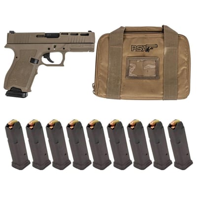 PSA Dagger Compact 9mm Pistol With SW2 Extreme Carry Cut Slide, Flat Dark Earth - With Ten 15rd Magazines & Pistol Case - $369.99 + Free Shipping