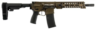 Patriot Ordnance Factory 00996 Renegade Plus 5.56x45mm NATO 10.50" 30+1 Burnt Bronze Mission First Battlelink Stock Black Polymer Grip - $1783.99