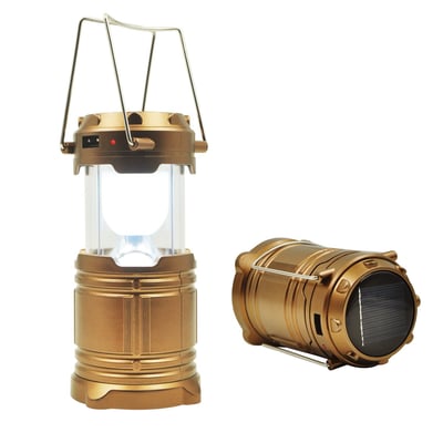 Solar Charging Camping Lantern / Android Phone Charger - $8.99 after code "8HQXKTL8" + Free S/H over $35 (Free S/H over $25)