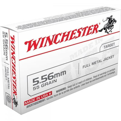 Winchester USA 5.56 NATO 55-Gr. FMJ 20 Rnds - $19.99 ($9.99 S/H)