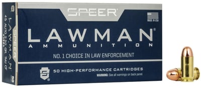 Speer Lawman Cleanfire 45 ACP 230 Grain Total Metal Jacket 1000Rnd - $453 