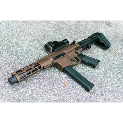 AR-9 9MM 7.5" Minimalist Series Glock Style Pistol /SBPDW/ BRONZE/LRBHO - $999.95