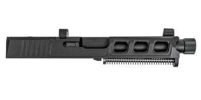 PSA Dagger Complete SW3 RMR Slide Assembly With Threaded Barrel & Ameriglo Lower 1/3 Co-Witness Sights, Black DLC - $199.99