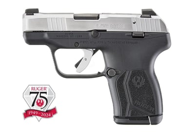 Ruger LCP Max 75th Anniversary .380 ACP 2.8" Barrel 10-Rounds Black / Stainless - $299.99 ($9.99 S/H on Firearms / $12.99 Flat Rate S/H on ammo)