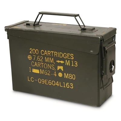U.S. Military Surplus M19A1 .30 Caliber Ammo Can, Like New - $12.59 (Buyer’s Club price shown - all club orders over $49 ship FREE)