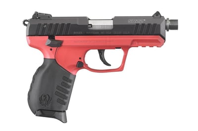 Ruger SR22 22LR Red Titanium Cerakote Rimfire Pistol with Threaded Barrel - $319.99