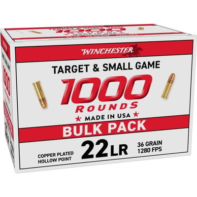 Winchester Ammunition White Box 36gr 22LR 1000rd Box - $59.99