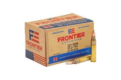 Hornady FR1005 Frontier .223 Remington 55 Grain Full Metal Jacket Rifle Ammo - 50 round box - FR1005 - $23.99 (FREE Shipping over $50)