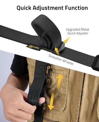 CVLIFE Two Point Wide Padded Sling with Removable Swivels Length Adjustable - $9.99 w/code "Q74RYUNZ" + FREE Shipping
