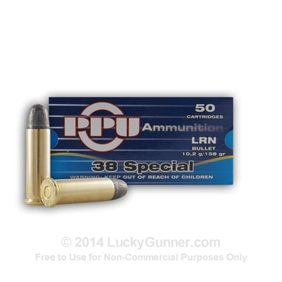 38 Special - 158 gr LRN - Prvi Partizan - 500 Rounds - $145.00