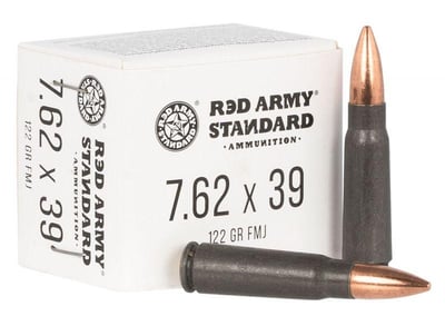 Red Army Standard Centerfire Rifle 7.62 X 39 122gr 20-rounds FMJ - $6.85