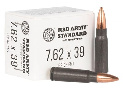 RED ARMY STANDARD CENTERFIRE RIFLE 7.62 X 39 122GR FMJ 1000-ROUND CASE - $329.99