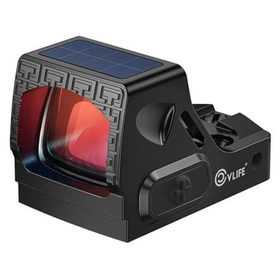 42% off CVLIFE WildHawk S01 Solar Red Dot Sight for RMS RMSc - Enhanced Face Textured with Motion Awake Micro Red Dot Scope, Compact Size Pistol Scope with MOS & 21mm Picatinny Plate, 2 MOA Reflex Optics w/code 29Z7PVBV  + FREE Shipping