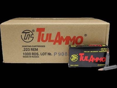Tula .223 Rem 55gr FMJ 1000rd Case - $329.99