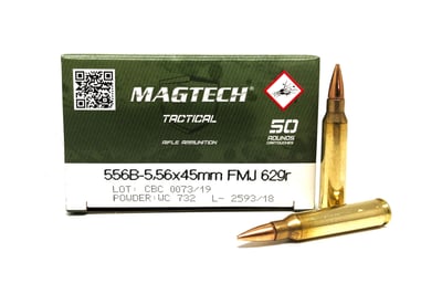 Magtech 5.56x45 62 Grain FMJ Ammo Rifle Ammo 1000 Rounds - $459.95 