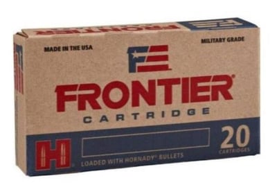Frontier Cartridge FR140 Military Grade 223 Rem 55 gr 3240 fps Hollow Point Match 20 Bx/25 Cs - $12.99  (Free Shipping over $99, $10 Flat Rate under $99)
