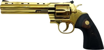 Colt Firearms Python 24 Carat Gold .357 Mag / .38 SPL 6" 6-Round GrabAGun Exclusive - $2999.99 ($9.99 S/H on Firearms / $12.99 Flat Rate S/H on ammo)