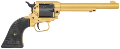 Heritage Firearms Rough Rider Gold .22 LR 6.5" Barrel 6-Rounds Alloy Frame - $113.99