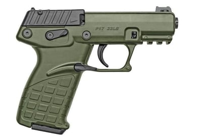 KEL-TEC P17 22 LR 3.93" TB Blued 16rd Green Polymer Frame - $229.99 (Free S/H on Firearms)