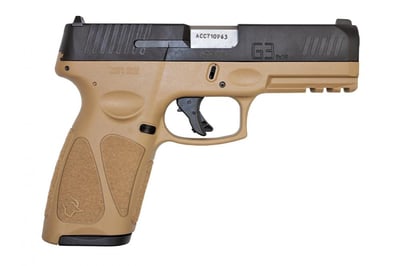 Taurus G3 9mm Full-Size Pistol with Tan Frame - $210.98 