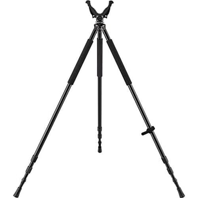 Trakiom Hunting Rifle Tripod with 360° Rubber V Yoke Rest Aluminum Construction - $40.79 w/code "OPR6S7GP" (Free S/H over $25)