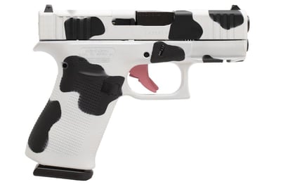 Glock 43X MOS 9mm Pistol with Cow Print Cerakote Finish - $549.99 