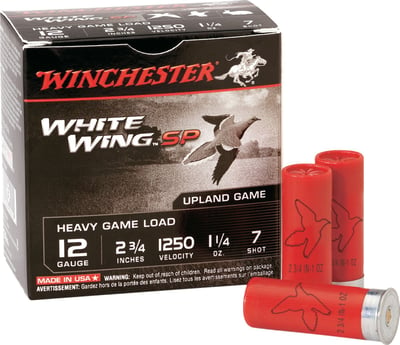 Winchester White Wing SP Heavy Game Loads 12/20 Gauge 2-3/4" # 7 - $69.99 (Free Shipping over $50)