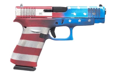 Glock 48 9mm Semi-Auto Pistol with American Flag Cerakote Finish and We the People Holster - $549.99 (Free S/H on Firearms)