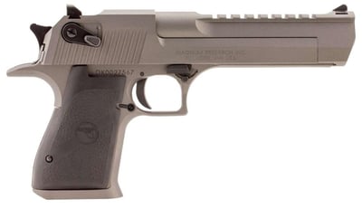 Magnum Research Desert Eagle Mark XIX 44 Rem Mag 6" 8+1 Gray Cerakote Black Pistol - $1,599.99