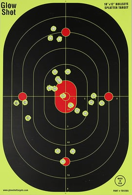 12x18-Inch Bullseye Glowshot Splatter Targets 50 Pack - $24.99 (Free S/H over $25)