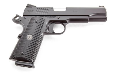Wilson Combat ACP Full-Size .45 ACP 5" 8+1 Black Armor-Tuff Carbon Steel Black G10 Eagle Claw Grip Pistol - $1995 
