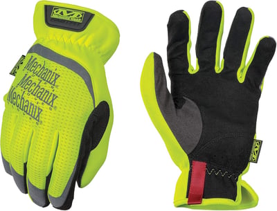 Mechanix Wear: Hi-Viz FastFit Work Gloves with Secure Fit Elastic Cuff, Reflective and High Visibility, Touchscreen Capable - $12.1 + FREE Shipping
