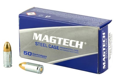 Magtech 9mm 115 Grain Full Metal Jacket Steel Case - $220 (Free S/H)