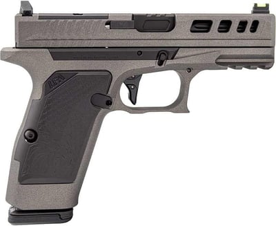 Live Free AMPX 9mm Pistol 3.9" 17rd, Cerakote Tungsten - $399.99 