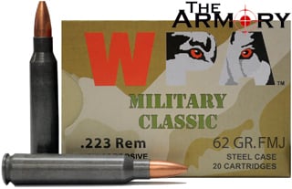 223 Remington (5.56x45mm) 62 gr FMJ Wolf MC Case (500 rds) - $106.9 