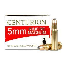 5mm Remington Magnum Centurion JHP 30 Grain 50 Round Box 2300 fps Rimfire Eley Primed - $22.63 (Free S/H on Firearms)